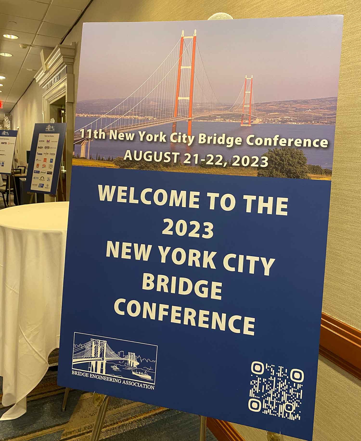 the bridge cable wire breaks monitoring system showcase at the 11th New York City Bridge Conference
